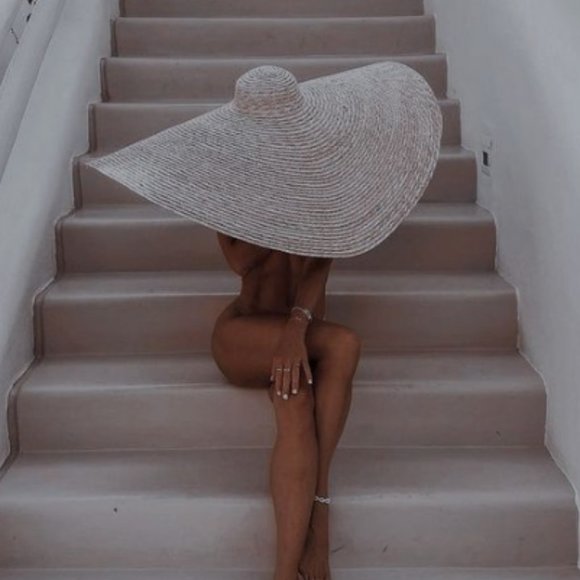 PANMILLI XXL WIDE BRIM STRAW HAT - Picture 6 of 15